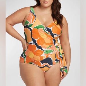 Artesands Tie Front Swimsuit 20+